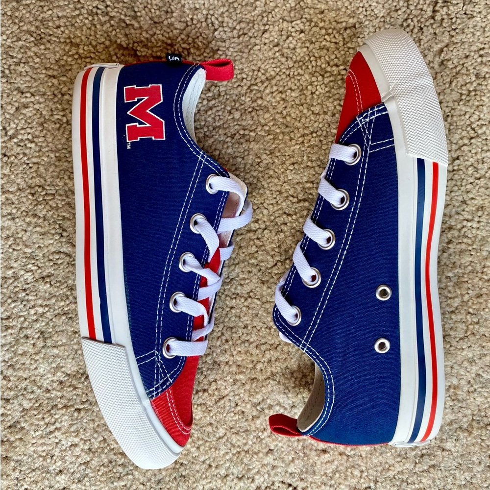 🆕 Ole Miss Rebels SKICKS Tennis Shoes Sneakers - Picture 3 of 11